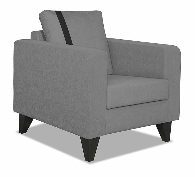 Adorn India Chandler Plus 1 Seater Sofa (Grey)