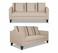 Adorn India Chandler Plus 3+1+1 5 Seater Sofa Set (Beige) (3 Year Warranty)