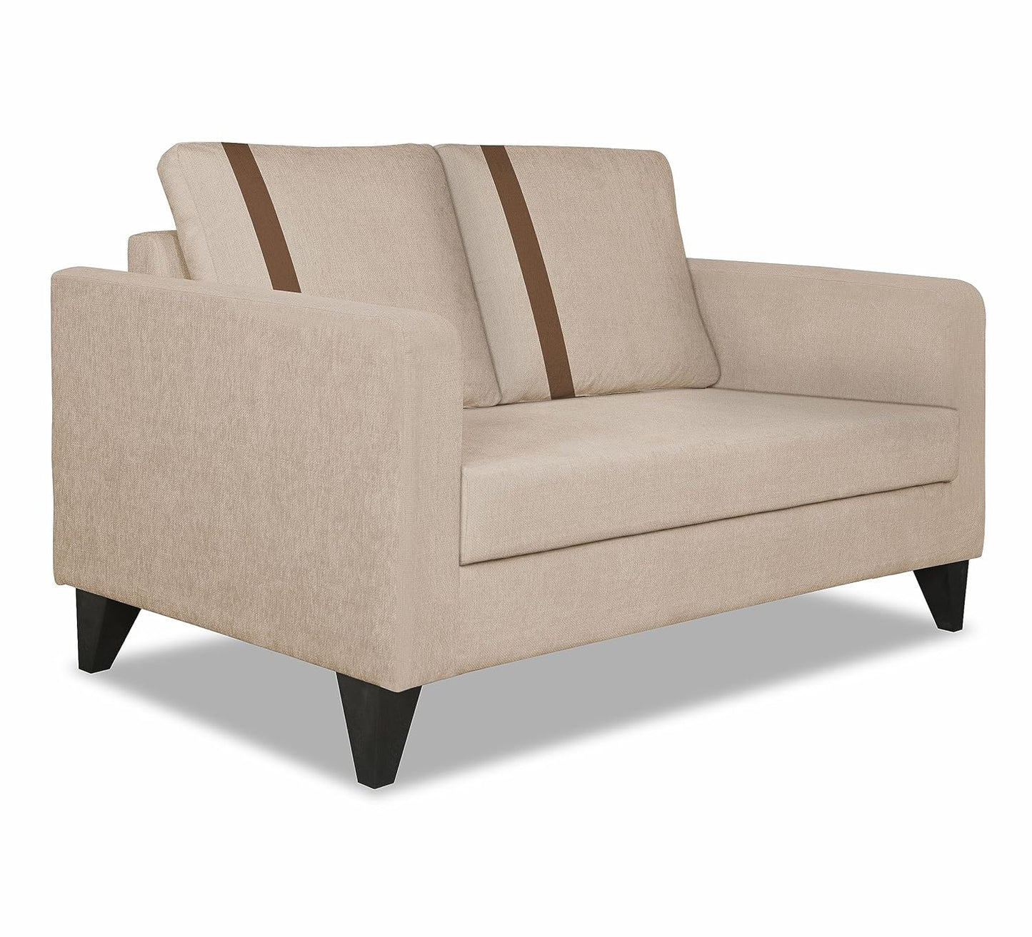 Adorn India Chandler Plus 2 Seater Sofa (Beige)