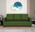 Adorn India Chandler Decent 3 Seater Sofa (Green) (3 Year Warranty)