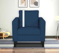Adorn India Chandler Plus 1 Seater Sofa (Blue) (3 Year Warranty)