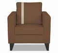 Adorn India Chandler Plus 1 Seater Sofa (Brown)