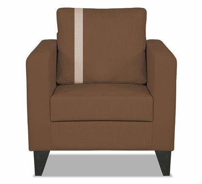 Adorn India Chandler Plus 1 Seater Sofa (Brown)