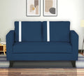 Adorn India Chandler Plus 2 Seater Sofa (Blue) (3 Year Warranty)