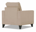 Adorn India Chandler Plus 1 Seater Sofa (Beige) (3 Year Warranty)