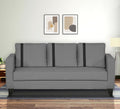 Adorn India Chandler Plus 3 Seater Sofa (Grey) (3 Year Warranty)