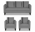 Adorn India Chandler Plus 3+1+1 5 Seater Sofa Set (Grey) (3 Year Warranty)