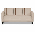 Adorn India Chandler Plus 3 Seater Sofa (Beige) (3 Year Warranty)