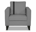 Adorn India Chandler Plus 1 Seater Sofa (Grey) (3 Year Warranty)