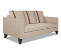 Adorn India Wood Chandler Plus 3 Seater Sofa (Beige), 3-Person Sofa