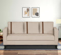 Adorn India Chandler Plus 3 Seater Sofa (Beige) (3 Year Warranty)