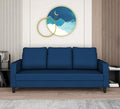 Adorn India Chandler Decent 3 Seater Sofa (Blue) (3 Year Warranty)
