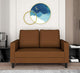 Adorn India Chandler Decent 2 Seater Sofa (Brown) (3 Year Warranty)