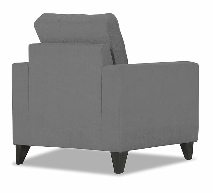 Adorn India Chandler Plus 1 Seater Sofa (Grey)