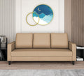 Adorn India Chandler Decent 3 Seater Sofa (Beige) (3 Year Warranty)