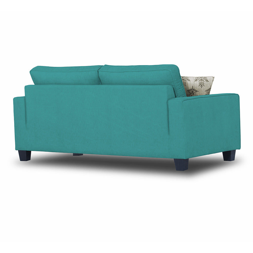 Adorn India Camden 3 Seater Sofa (Aqua Blue)