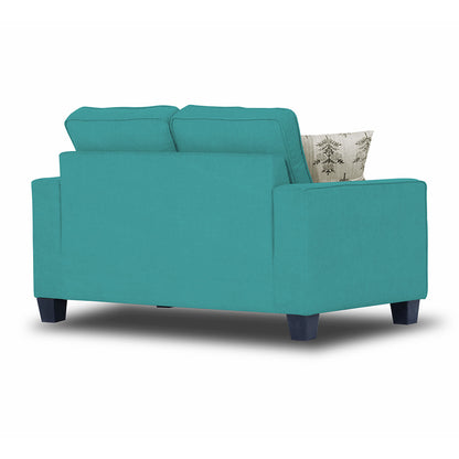 Adorn India Camden 2 Seater Sofa (Aqua Blue)