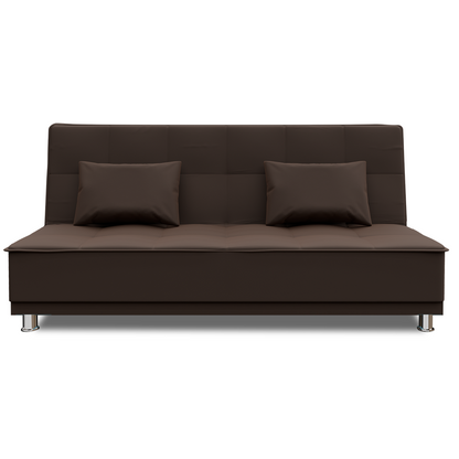 Adorn India New Alyssum 3 Seater Sofa Cum Bed Velvet (Brown)