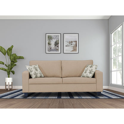 Adorn India Camden 3 Seater Sofa (Beige)