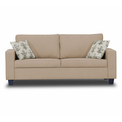 Adorn India Camden 3 Seater Sofa (Beige)