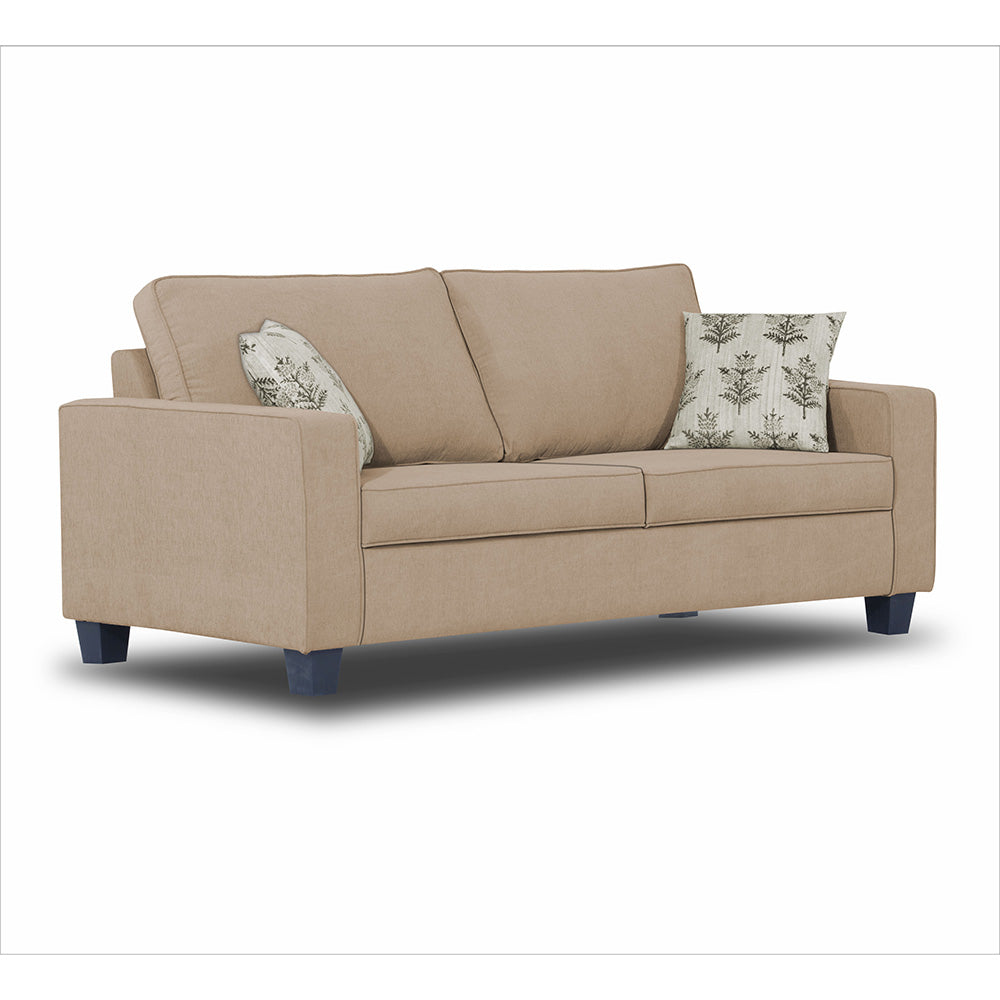 Adorn India Camden 3 Seater Sofa (Beige)