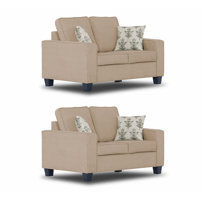 Adorn India Camden 6 Seater 3+2+1 Sofa Set (Beige)