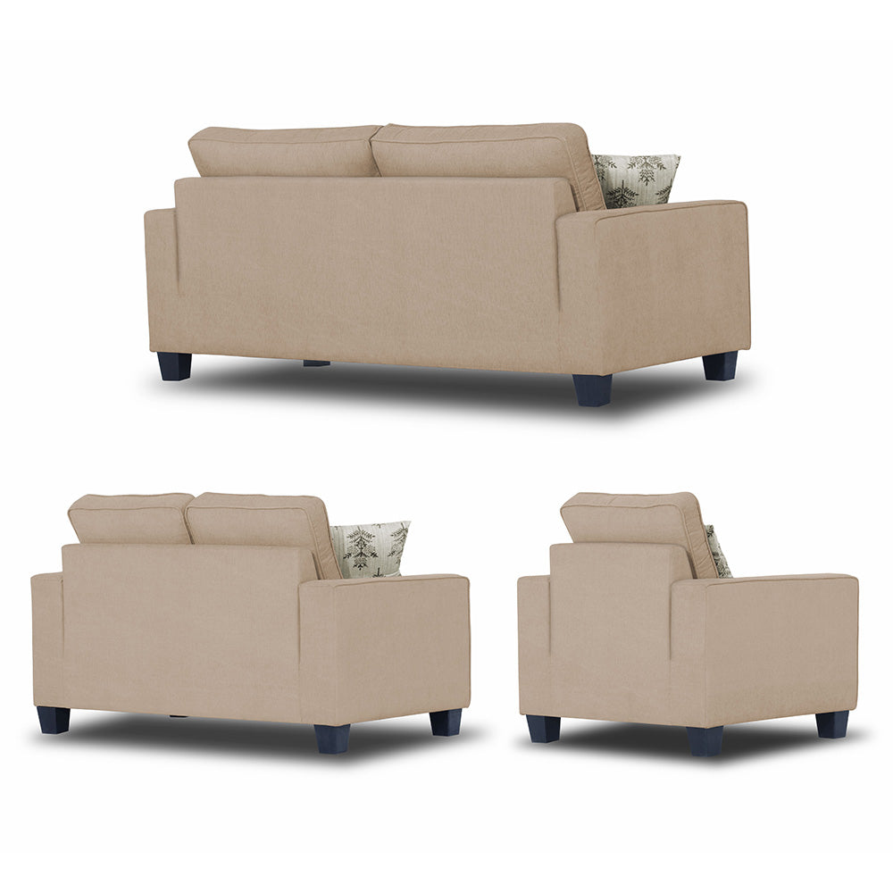 Adorn India Camden 6 Seater 3+2+1 Sofa Set (Beige)