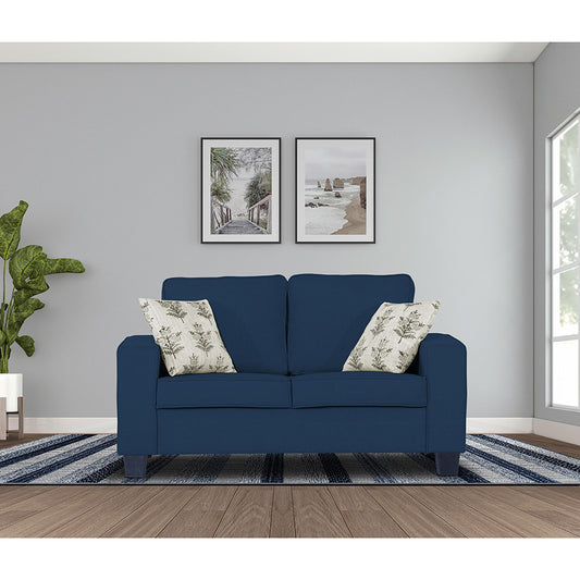 Adorn India Camden 2 Seater Sofa (Blue)