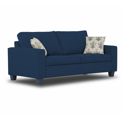 Adorn India Camden 3 Seater Sofa (Blue)