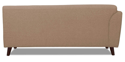 Adorn India (3 Years Warranty Leaf 5 Seater Corner Sofa Right Hand Side (Beige)