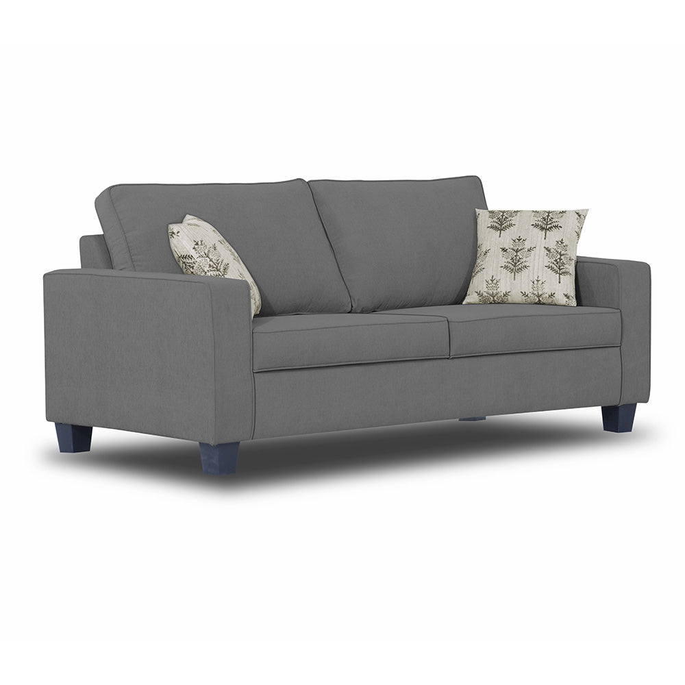 Adorn India Camden 3 Seater Sofa (Grey)