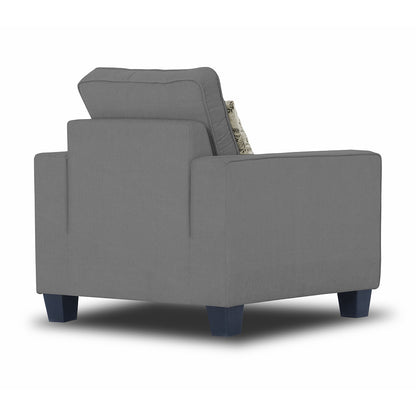 Adorn India Camden 1 Seater Sofa (Grey)