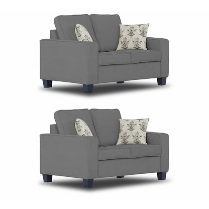 Adorn India Camden 5 Seater 3+2 Sofa Set (Grey)