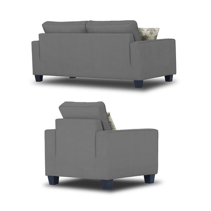 Adorn India Camden 5 Seater 3-1-1 Sofa Set (Grey)