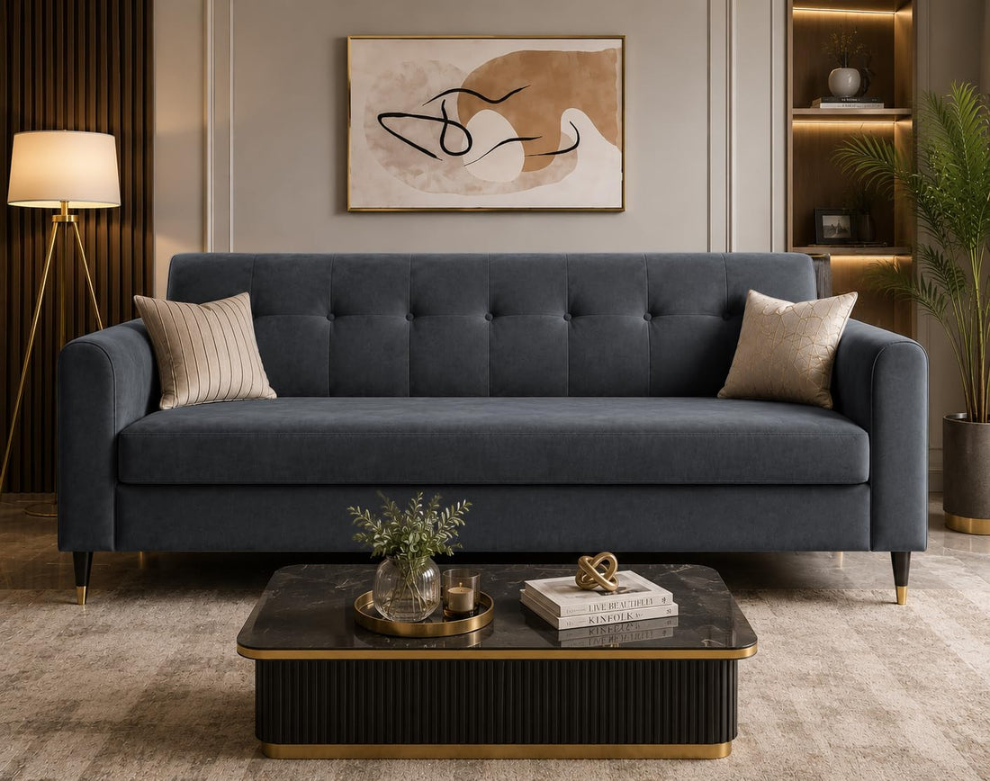 Rio Elegant 3 Seater Sofa (Grey)