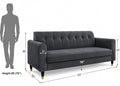 Rio Elegant 3 Seater Sofa (Grey)