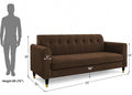 Rio Elegant 3 Seater Sofa (Brown)