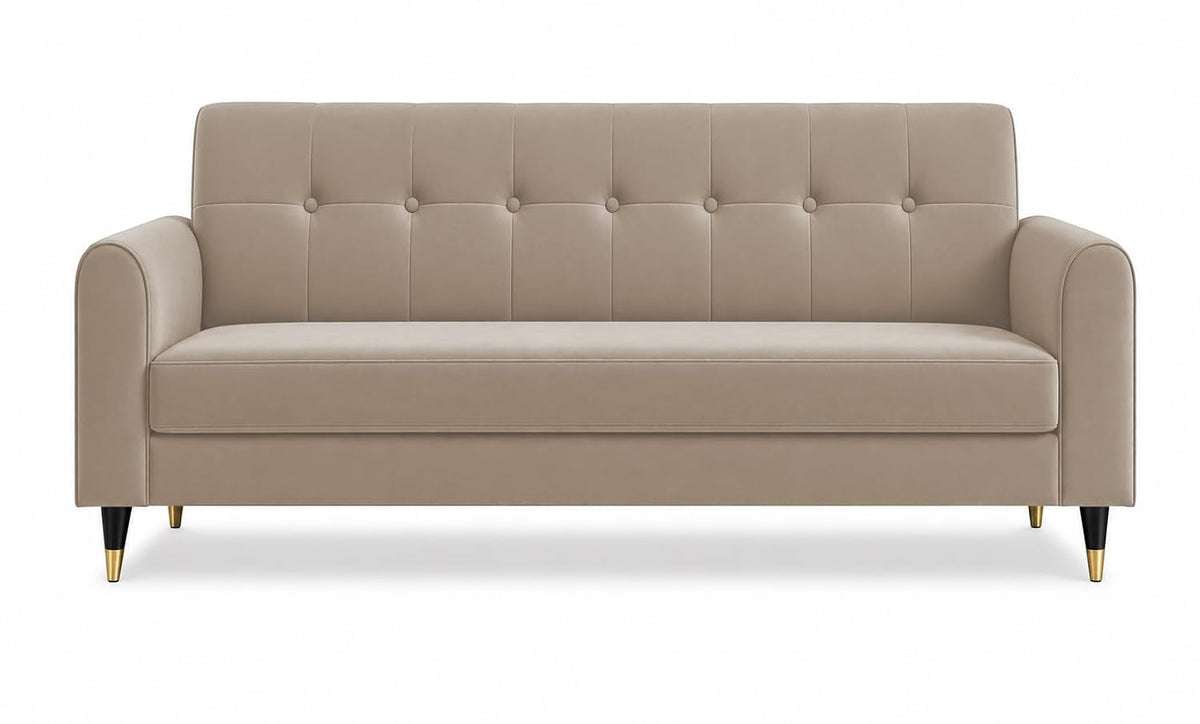 Rio Elegant 3 Seater Sofa (Beige)