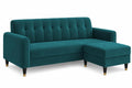 Adorn India Rio Elegant L Shape 4 Seater Sofa Set (Aqua Blue) (3 Year Warranty)