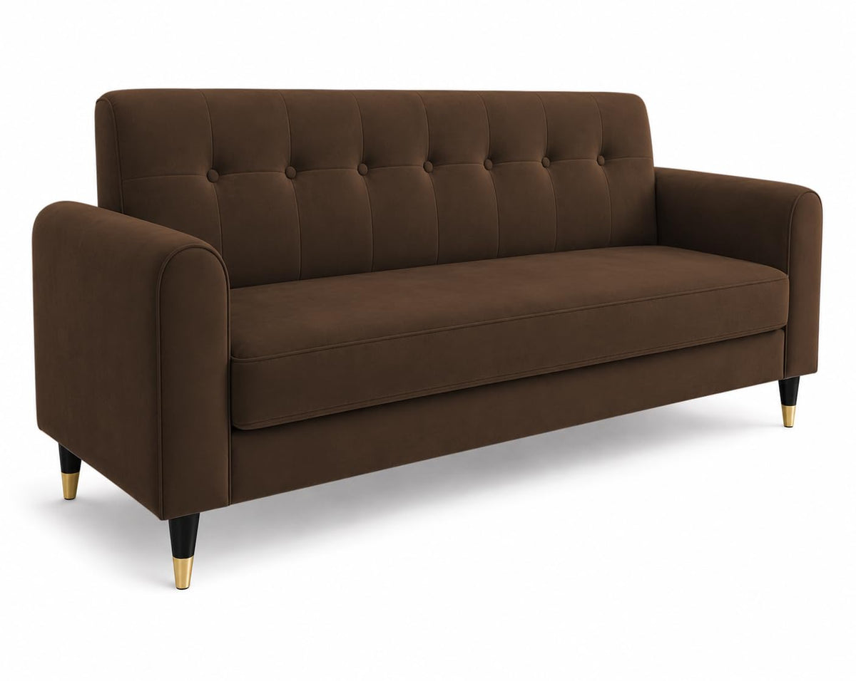 Rio Elegant 3 Seater Sofa (Brown)