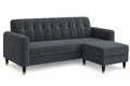 Rio Elegant L Shape 4 Seater Sofa Set (Grey)