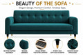Rio Elegant 3 Seater Sofa (Aqua Blue)