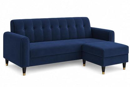 Rio Elegant L Shape 4 Seater Sofa Set (Blue)