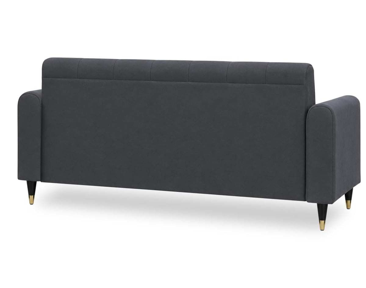 Rio Elegant L Shape 4 Seater Sofa Set (Grey)