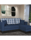 Adorn India Berlin Bricks L Shape 4 Seater Sofa Set (Right Hand Side) (Blue) Martin Plus