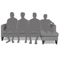 Adorn India Aladra L Shape Decent 5 Seater Sofa Set RHS (Grey) (3 Year Warranty)