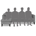 Adorn India Aladra L Shape Decent 5 Seater Sofa Set LHS (Grey) (3 Year Warranty)