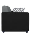 Adorn India Rio Highback 3-1-1 5 Seater Sofa Set (Black & Grey)