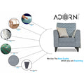Tornado Bricks 1 Seater Sofa (Grey)