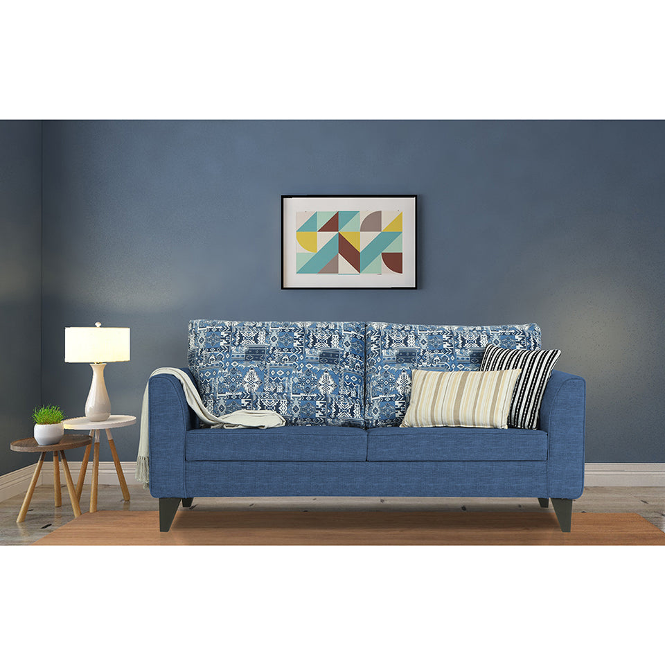 Sheldon Crafty 3 Seater Sofa (Blue)